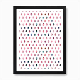 Palette Dots Pink Affiche