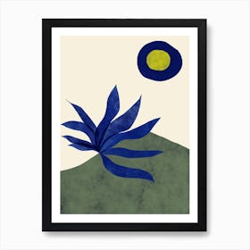 Blue On The Mountain Art Print