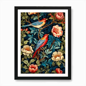 Birds On A Branch 1 Art Print