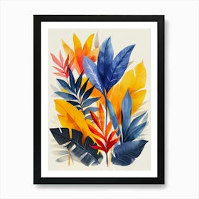 Tropical Leaves Art Print