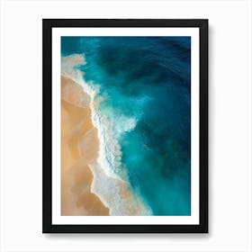 Aerial View Of A Beach 115 Art Print