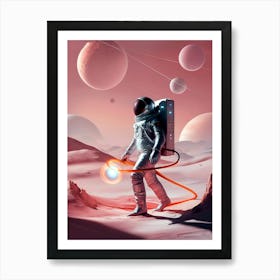 Astronaut In Space 1 Art Print