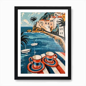 Amalfi Coast Espresso Made In Italy 2 Art Print