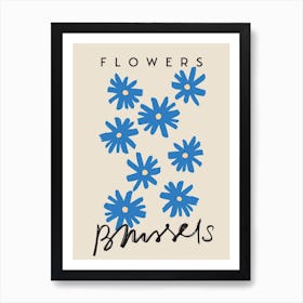 Brussels Flowers Art Print