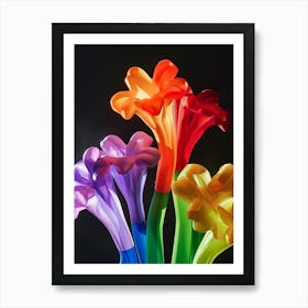 Bright Inflatable Flowers Statice Art Print