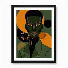 Portrait Of African Woman 64 Art Print