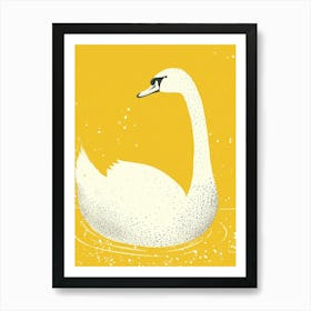 Yellow Swan 1 Art Print