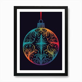 Seasonal Ornament 1 Art Print