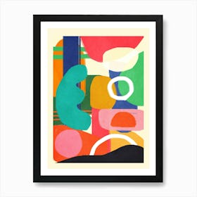 Modern Abstract Shape 02 Art Print