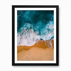 Aerial View Of A Beach 134 Art Print