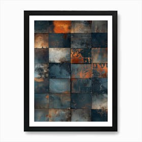 Rusty Tiles 1 Art Print