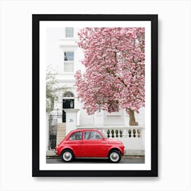 Fiat 500 Magnolia Art Print