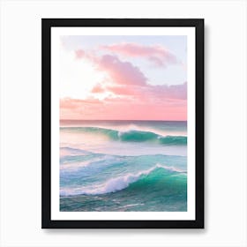 Icacos Beach, Puerto Rico Pink Photography 1 Art Print