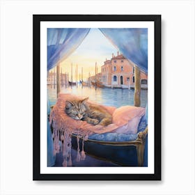 Cat in Venice Art Print