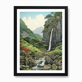 Yakushima Island In Kagoshima, Ukiyo E Drawing 3 Art Print