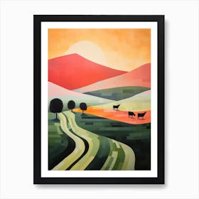 Pastoral Abstract Minimalist 10 Art Print