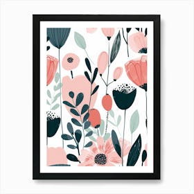 Floral Pattern 23 Art Print