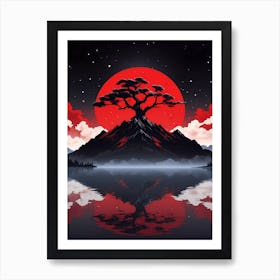 Samurai Tree Art Print