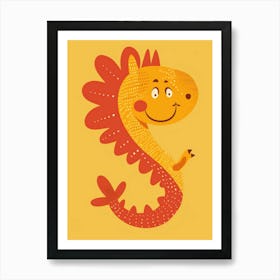 Dragon Letter S Art Print