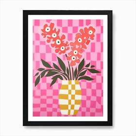 Snapdragons Flower Vase 2 Art Print