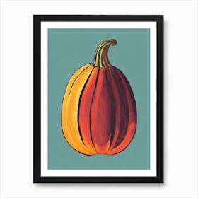 Acorn Squash Bold Graphic vegetable Art Print