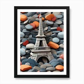 Pills On The Eiffel Tower Art Print