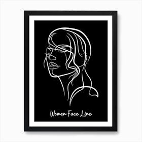 Women Face Line 8 Poster