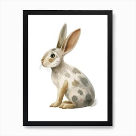 Rhinelander Rabbit Kids Illustration 1 Art Print