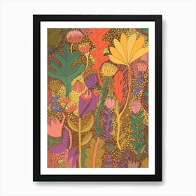 Autumn Symphony A vibrant, detailed pattern of autumn foliage in warm hues, celebrating nature's beauty.
Perfect for a living room or creative workspace to add warmth and artistic flair. Art Print