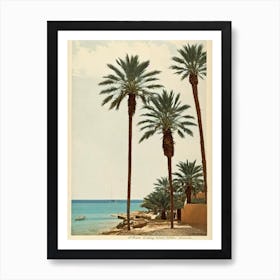 Cala Comte Beach Ibiza Spain Vintage Art Print