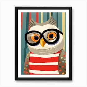 Little Owl 2 Wearing Sunglasses Art Print