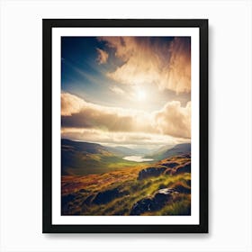 A Serene Spring Day Captured Across A Highland Landscape Easterly Horizon Kissing The Early Morning (1) Art Print