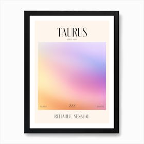 Taurus Zodiac Sign Art Print