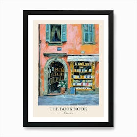 Florence Book Nook Bookshop 2 Poster Art Print