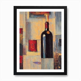 Cabernet Franc 1 Oil Painting Cocktail Poster Art Print