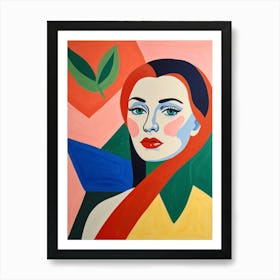 Woman With Red Hair Art Print