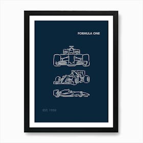 F1 Formula 1 F1 Merch Formula One F1 Poster Ferrari F1 Mercedes F1 F1 Wall Art Formula 1 Wall Art F1 Gifts Art Print