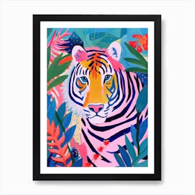 Tiger In The Jungle 3, Matisse Inspired Art Print