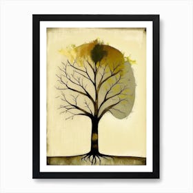 Tree Of Knowledge 1, Symbol Abstract Painting Art Print