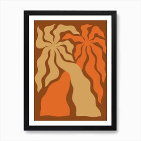 Larchmont Village Brown Art Print