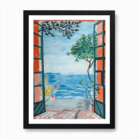 Travel Poster Happy Places Cinqueterre 3 Art Print