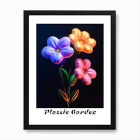 Bright Inflatable Flowers Poster Periwinkle Art Print