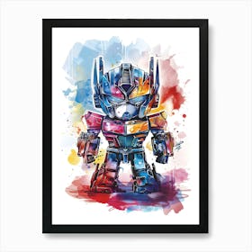 Optimus Prime Transformers Art Print