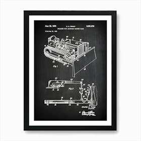 Bulldozer Patent C C Troop Bulldozer Blueprint Bulldozer Tractor Decor Bulldozer Tractor Art Construction Art Dozerposter Cc5181 Art Print