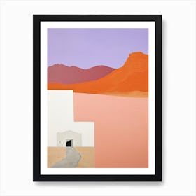 Dasht E Lut   Iran, Contemporary Abstract Illustration 4 Art Print