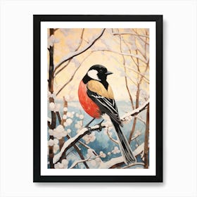 Bird Illustration Magpie 2 Art Print