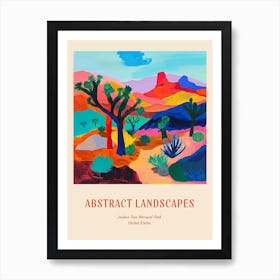Colourful Abstract Joshua Tree National Park Usa 2 Poster Art Print
