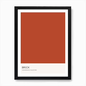 Brick Colour Block Poster Art Print