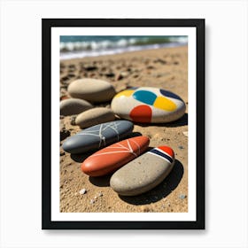 Painted Pebbles Art Print