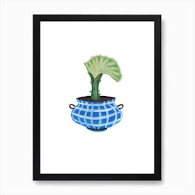 Coral Cactus Art Print